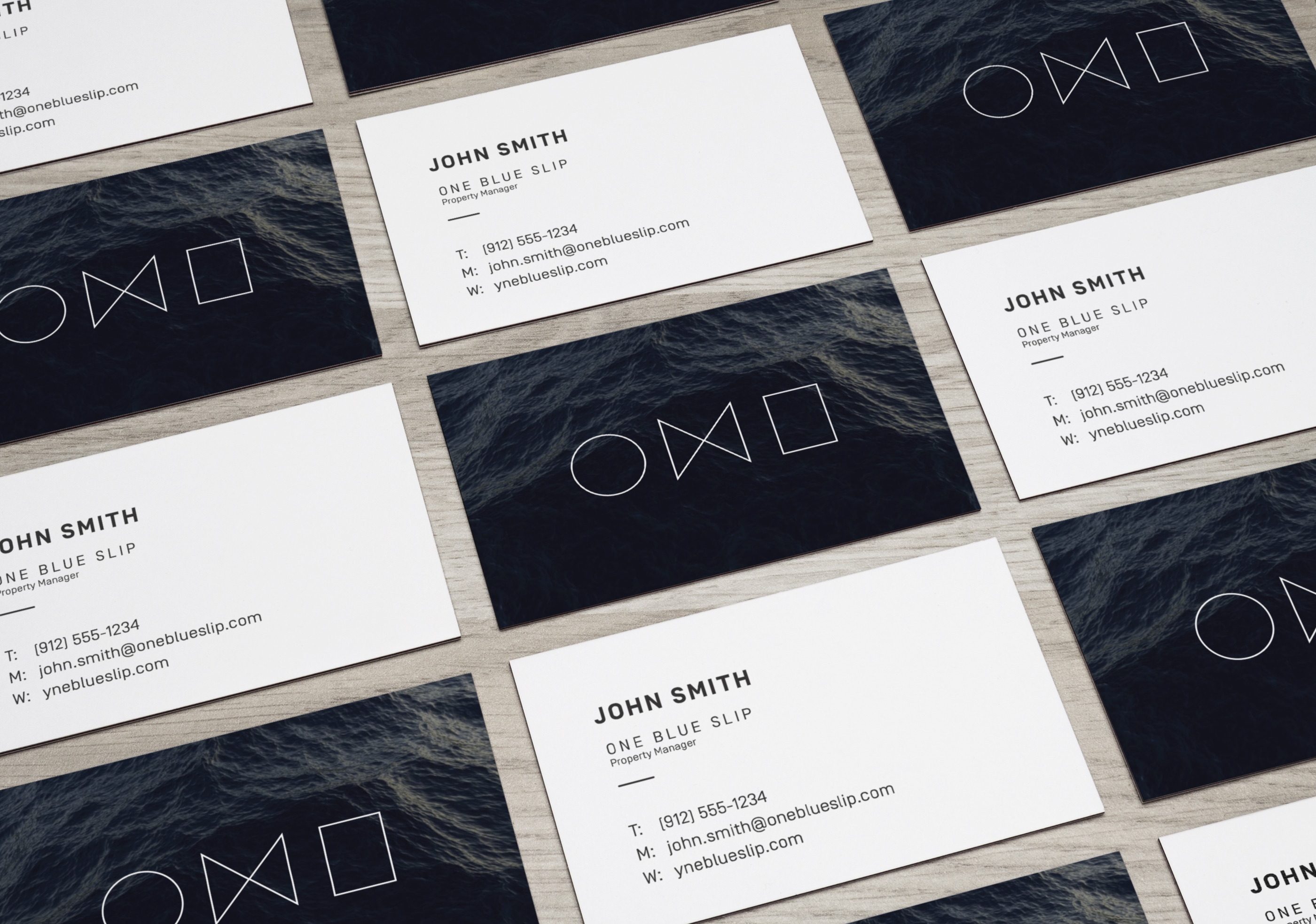 Perspective Business Cards MockUp